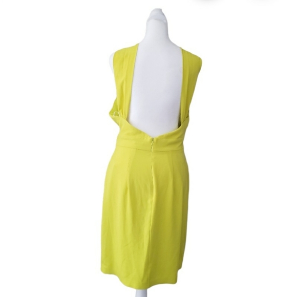 NWT Terani couture Women's 8 yellow open back front twist prom homecoming dress - Picture 4 of 9